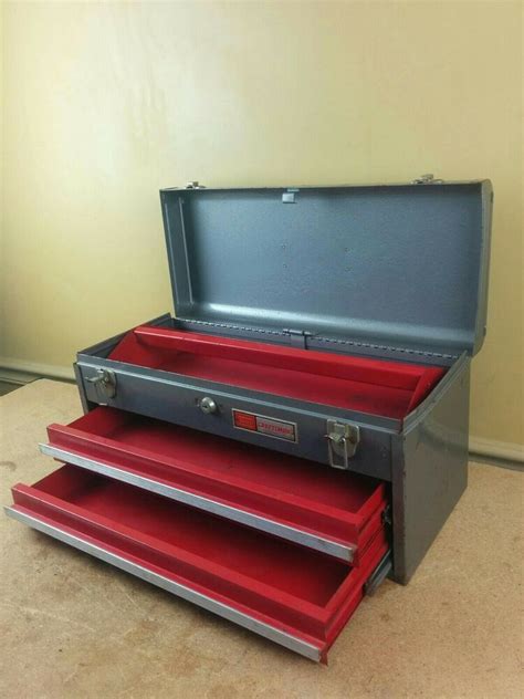 what are craftsman metal.tool boxes made of|craftsman two drawer tool box.